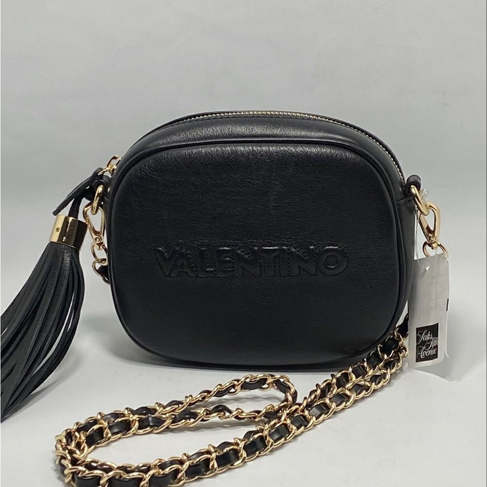 Valentino Mario Leather Crossbody Bag